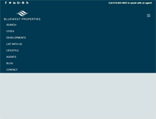 Tablet Screenshot of bluewestproperties.com